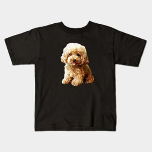 Mini Poodle Toy Poodle Cute Puppy Dog Kids T-Shirt